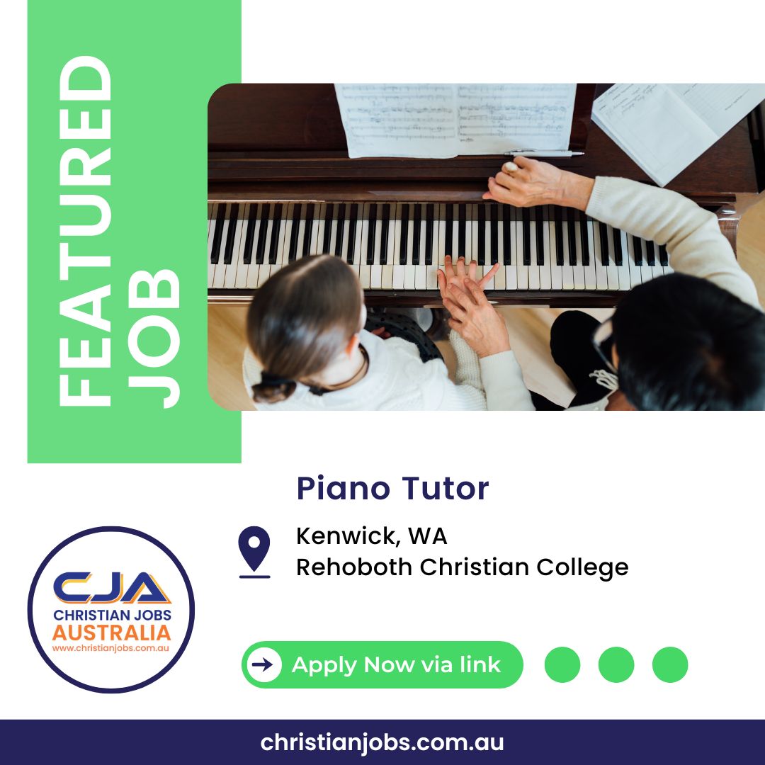 [WA] Now Hiring - Piano Tutor at Rehoboth Christian College in Kenwick, WA. View or apply via the link: ow.ly/cyoz50LS38n
-
#ChristianjobsAU #Christianjobsaustralia #ChristianJobs #ethicaljobs #seek #schooljobs #teacherjobs #musicteacherjobs #ethicaljobsaustralia #WAJobs