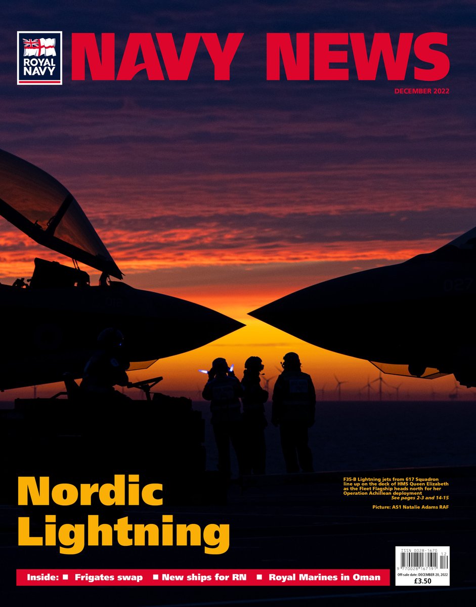 The December edition of @navy_news is now on sale, featuring @HMSQNLZ and @hms_albion ; @HMSMontrose handing over to @HMSLANCASTER in the Gulf; @RoyalMarines in Oman, new ships for the @RoyalNavy and @RFAHeadquarters, and lots more. Subscribe now at ow.ly/71BP50LL2w5