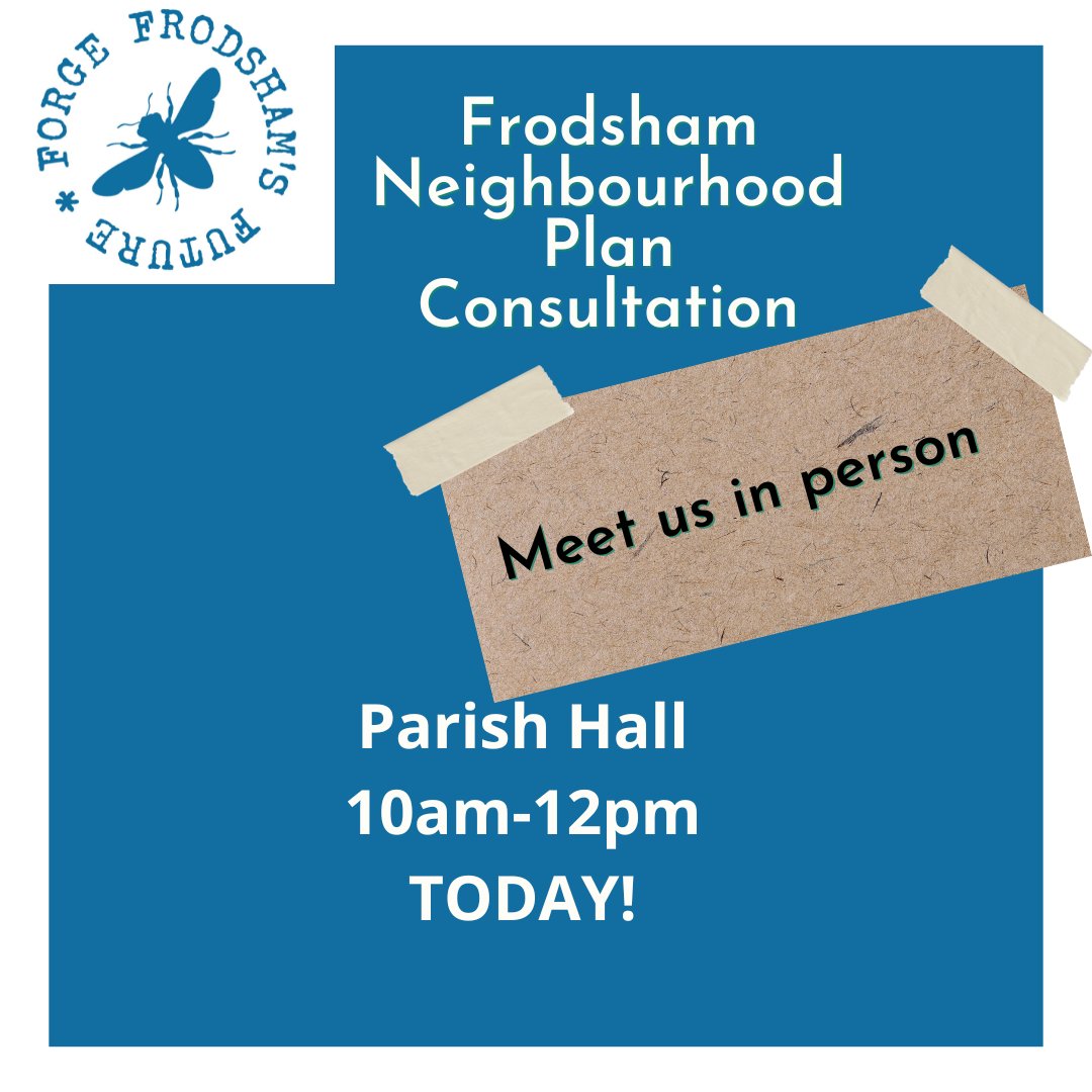 As promised we are here and waiting for you, from 10am-12noon TODAY at the PARISH HALL.
Ask us about the Neighbourhood Plan.
Read it and see for yourself what is being proposed.
Leave us your comments.
You can still also see it here: ow.ly/PyY750Lsa5i