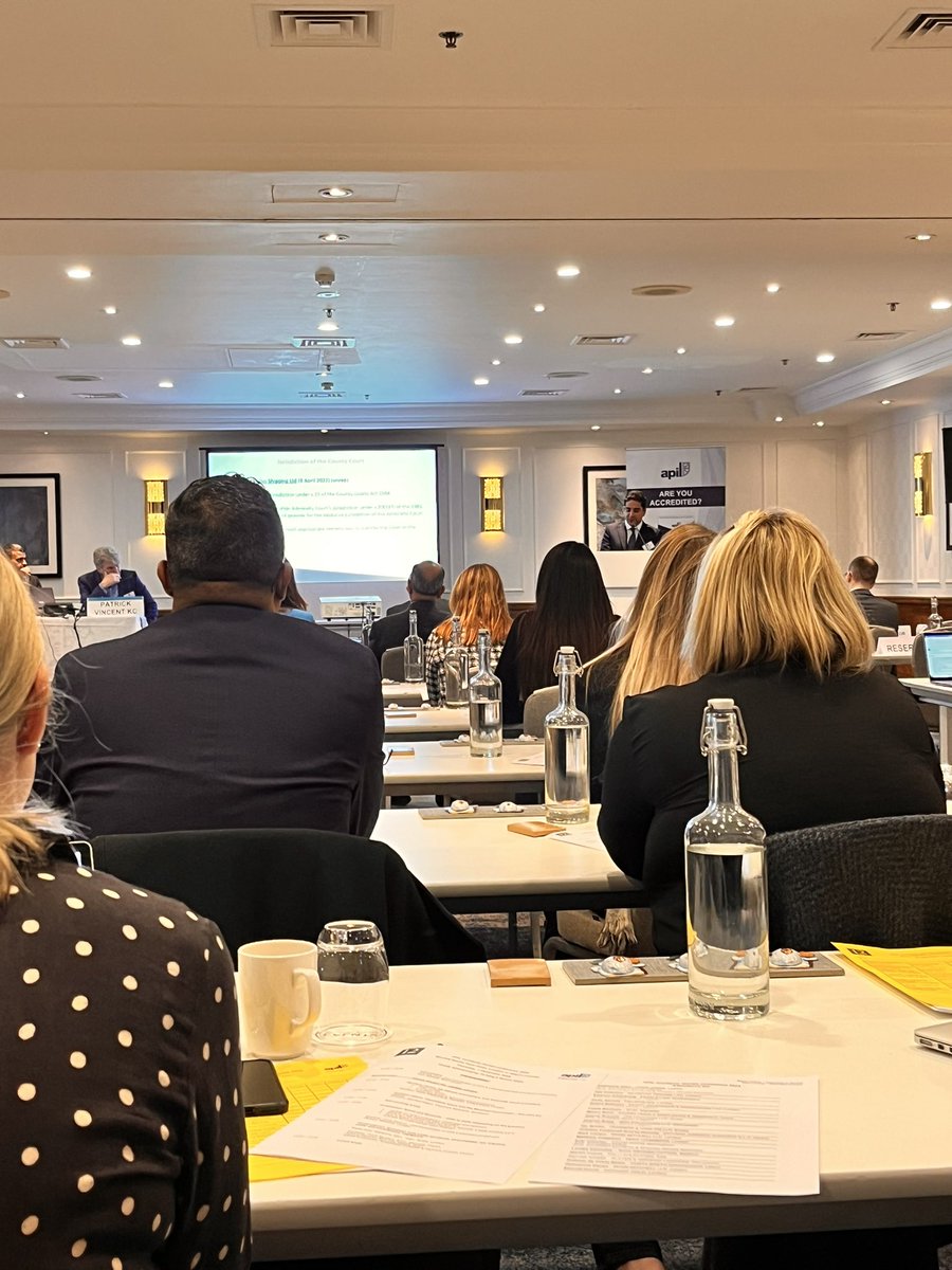 Full house for the <a href="/APIL/">APIL</a> Accidents Abroad conference, fantastic to see so many international friends and colleagues, first up <a href="/Asela_Wijey/">Asela Wijeyaratne</a> thanks to <a href="/jatinderpaul_IM/">Jatinder Paul</a> and Chris for their hard work planning