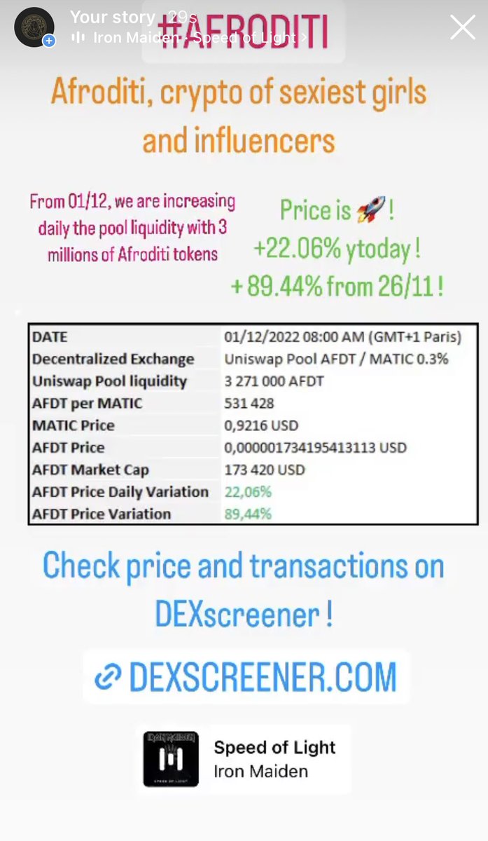 AfroditiCrypto's tweet photo. #Crypto #Ethereum #AFDT #Afroditi #Matic #Polygon https://t.co/0gPtEpQx9n