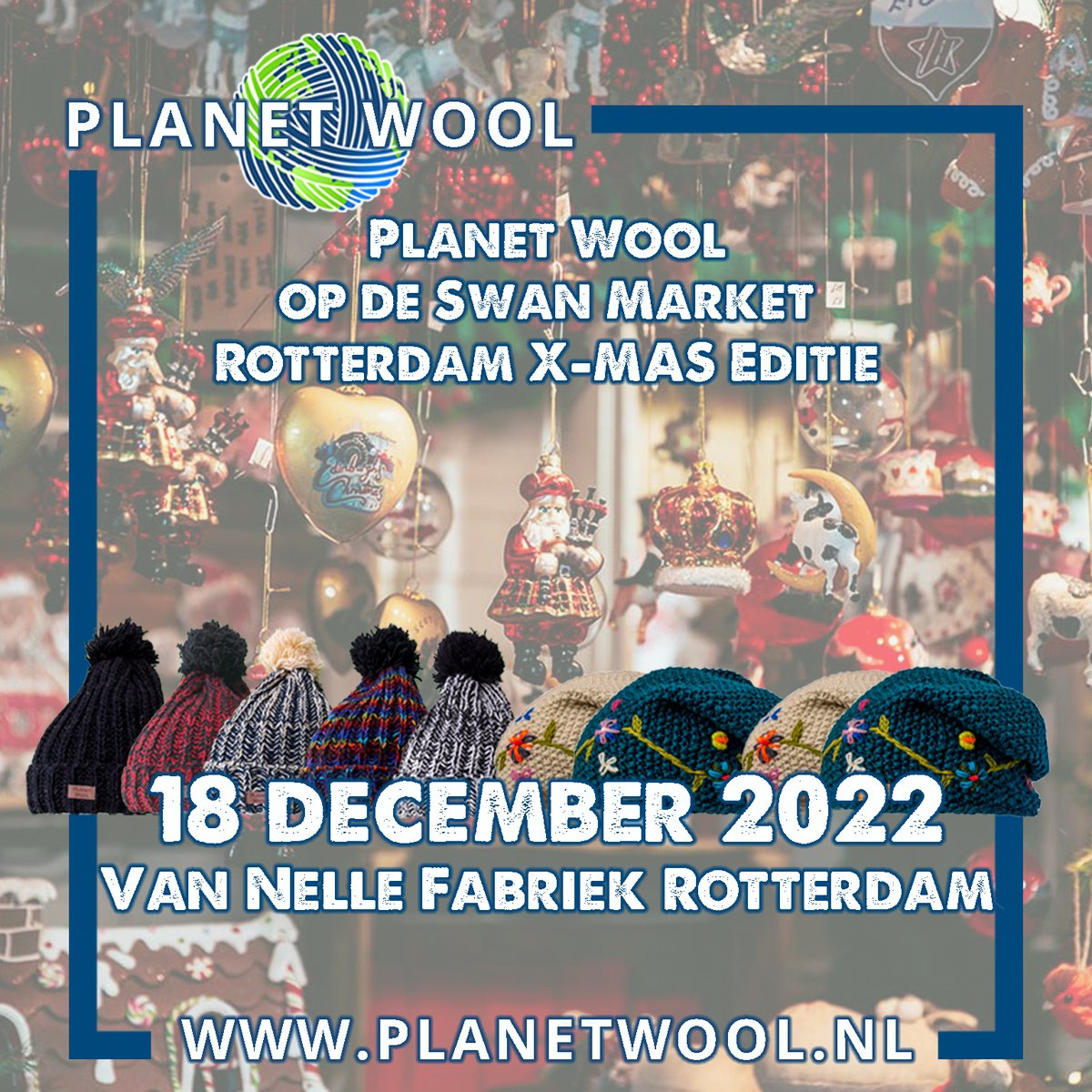 Planet_Wool's tweet photo. 𝐏𝐥𝐚𝐧𝐞𝐭 𝐖𝐨𝐨𝐥 𝐬𝐭𝐚𝐚𝐭 𝐢𝐧 𝐝𝐞𝐜𝐞𝐦𝐛𝐞𝐫 𝐨𝐩 𝟑 (𝐤𝐞𝐫𝐬𝐭) 𝐦𝐚𝐫𝐤𝐭𝐞𝐧
Bekijk de foto's voor meer info

“PLANET WOOL HELPT NEPAL”

🌐 https://t.co/32JDrES2I8

#Markt #Utrecht #DenHaag #Rotterdam #Kerst #Kerstmis #GoedDoel #PlanetWool #Nepal #Muts #Wol #Winter https://t.co/Z4FIYNu79U