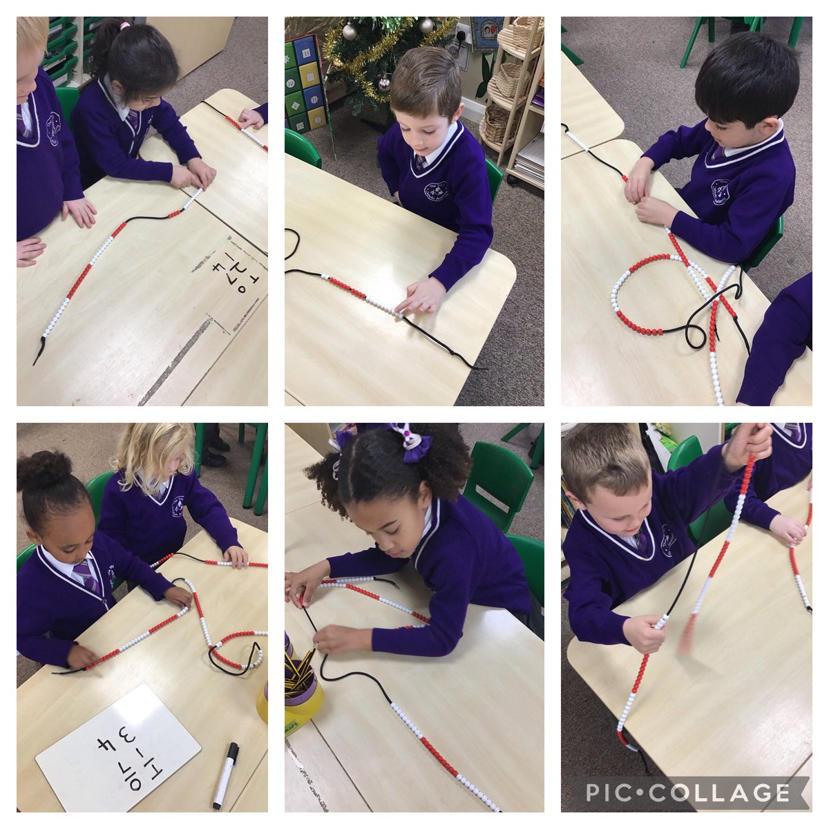 TheTrinityL5's tweet photo. Y1 Maths: We have been using bead strings to focus on number bonds and partitioning. #trinitymaths 🌟 https://t.co/vI7Ug45Q90