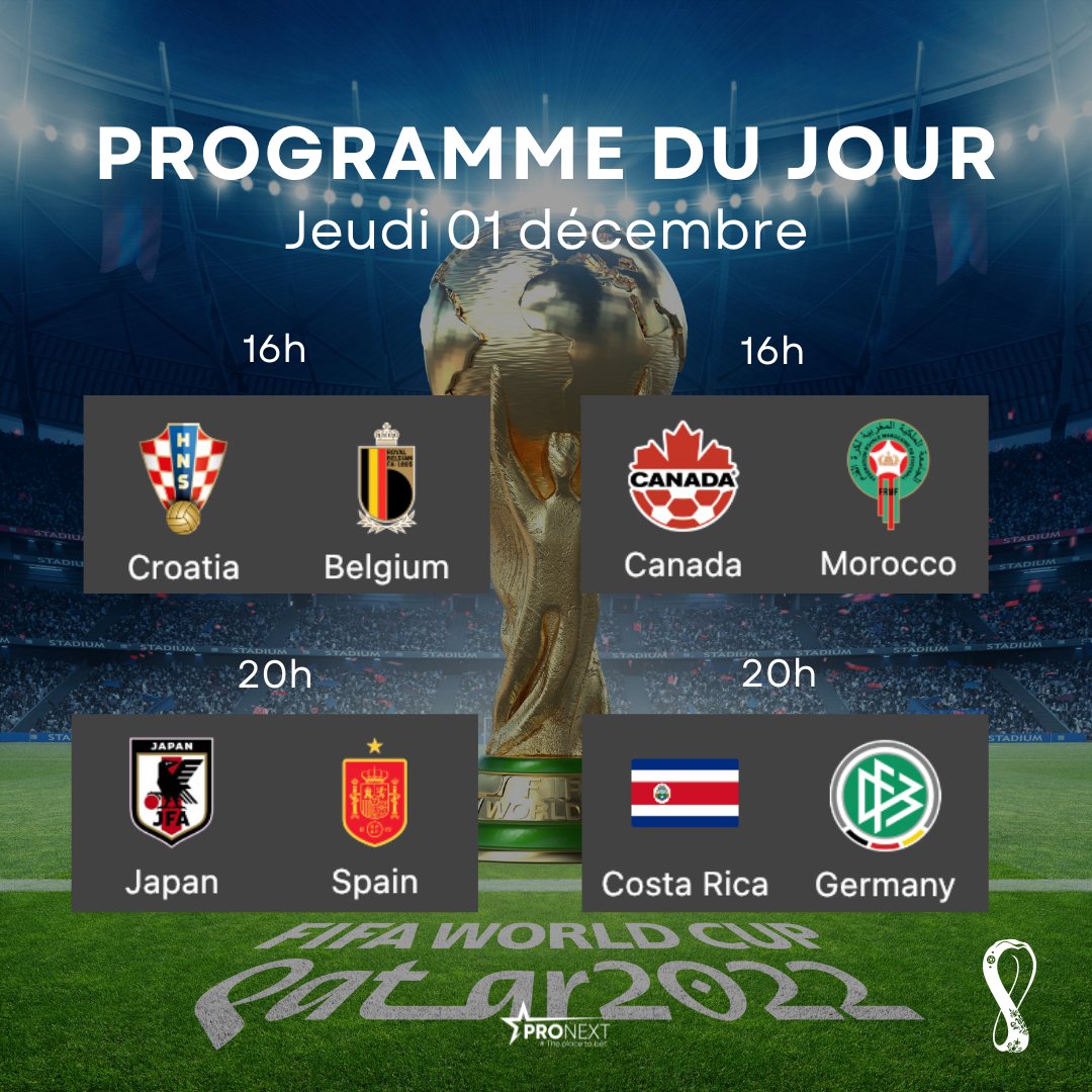 PronextApp's tweet photo. Qui rejoindra les 8 premières équipes qualifiées ? #qatar2022
L'Allemagne et la Belgique réussiront-elles à passer en 8ème de finale 🇩🇪 🇧🇪.
Découvrez nos prédictions sur l'application !📲https://t.co/JDgQtlbIGj
#pronextapp #theplacetobet #parissportifs #worldcup2022 https://t.co/ECqYkpPT2j