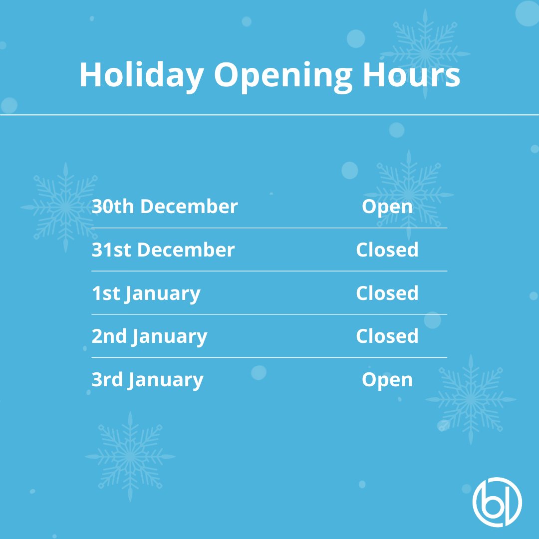 One to keep in your diaries! 🗒️ 

With the Christmas holidays fast approaching, we will be open as usual from the 28th - 30th December. 🎄

#PortHour #ChristmasHours #Finance #Business
