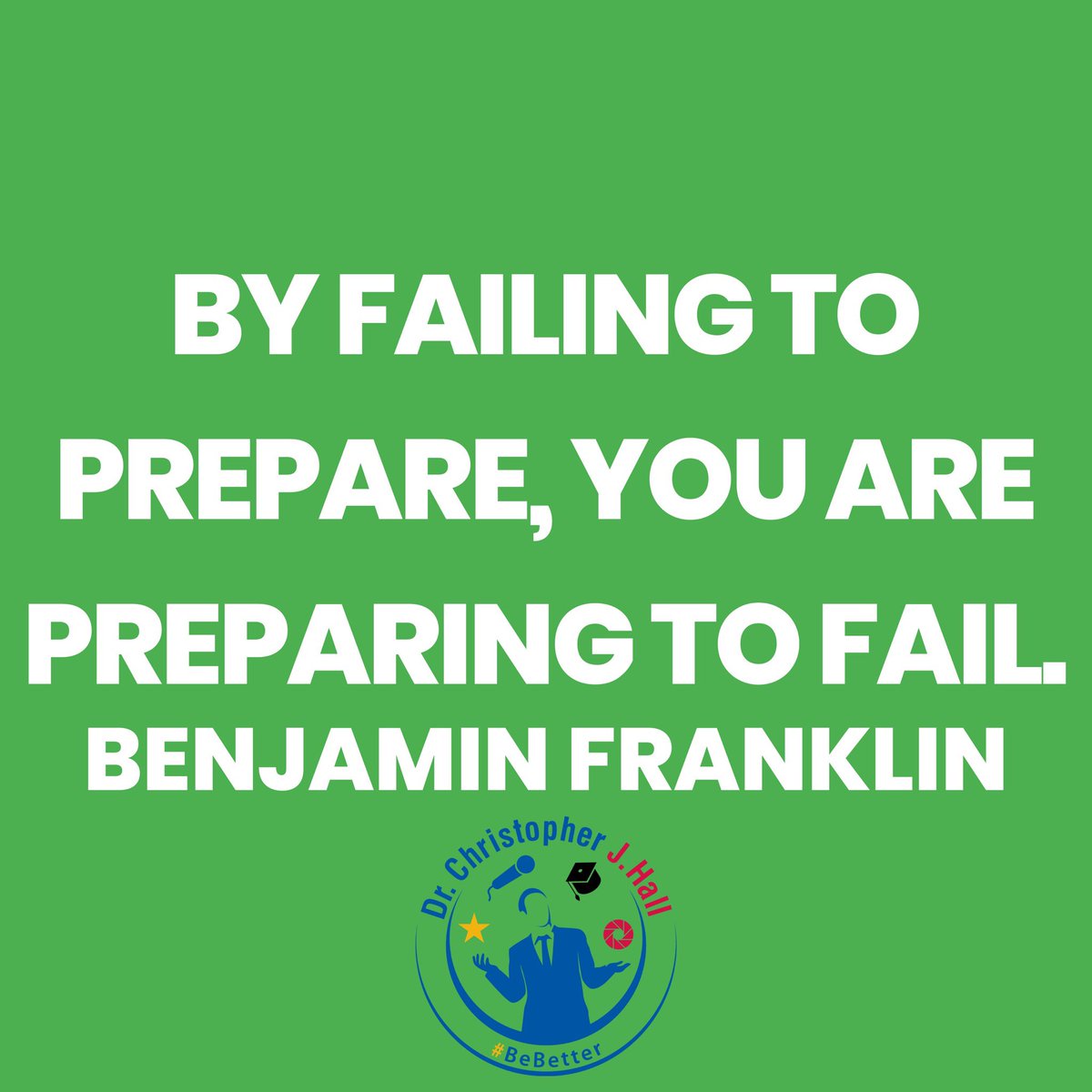 ChrisJHallSC's tweet photo. By failing to prepare, you are preparing to fail. Benjamin Franklin
.
#prepare #preparation #failingtoprepareispreparingtofail #inspiration #motivation #procrastination #noexcuses #lifelesson #benjaminfranklin #wisdom #qotd #fitnessmotivation #weightlosstransformation #BeBetter https://t.co/MjbQHAuKJF