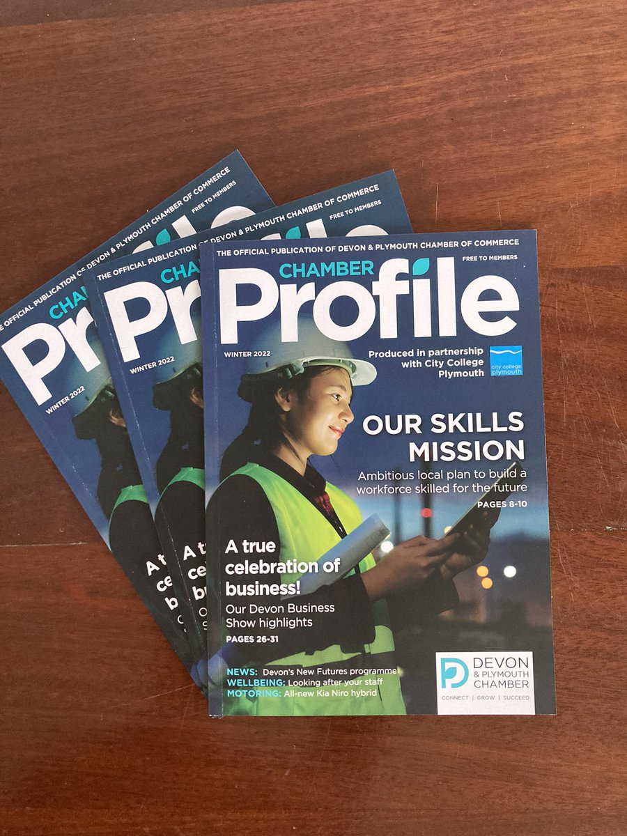 Cornerstone Vision (@cornerstonevis) on Twitter photo Profile magazines are here! 🙌
Magazine for the <a href="/Chamber_Devon/">Devon Chamber of Commerce</a> Winter 22 edition produced in partnership with @cityplym 👩🏫
The primary business magazine in the region, posted directly to Chamber members and stock full of excellent business content.
#business #publishing Profile magazines are here! 🙌
Magazine for the <a href="/Chamber_Devon/">Devon Chamber of Commerce</a> Winter 22 edition produced in partnership with @cityplym 👩🏫
The primary business magazine in the region, posted directly to Chamber members and stock full of excellent business content.
#business #publishing