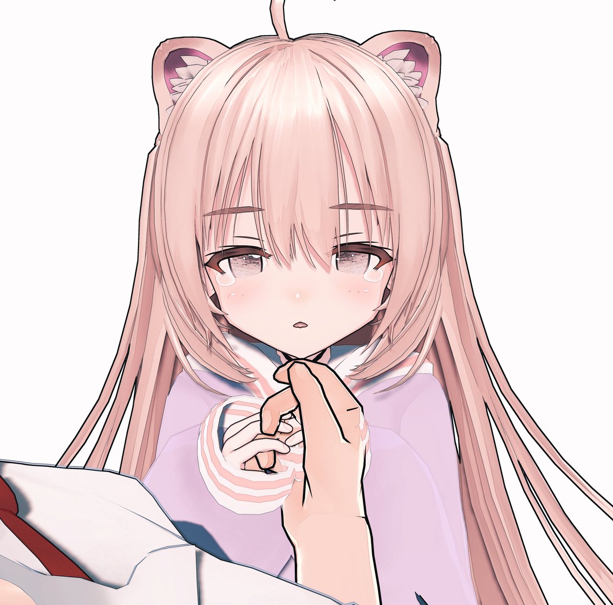 しんどい主人を心配してくれるちびねこさん 