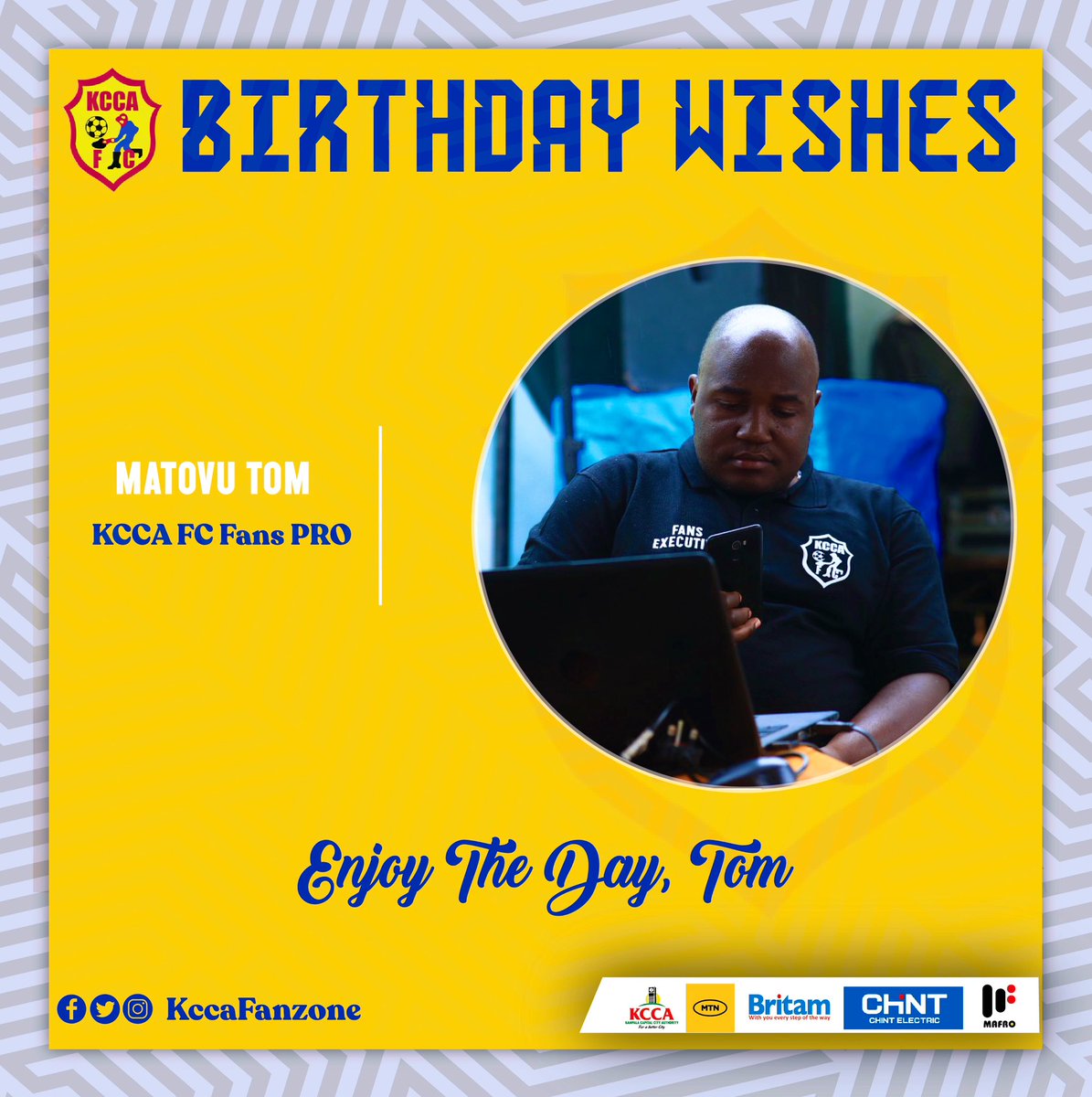 TeamLatigo's tweet photo. May the Joy that you have spread in the past come back to you on this day.  Happy Birthday Our @FanzoneKcca PRO @tomstats. 

Team Latigo wishes you a good one. https://t.co/FArvMtR50F