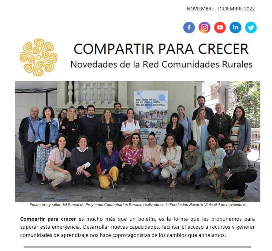 PatricioSutton's tweet photo. GRANDES DESAFÍOS Y BUENAS NOTICIAS
Ya salieron las últimas novedades de la Red Comunidades Rurales  ¡Ayudanos a difundirlas! 
https://t.co/6R6275F0mm https://t.co/Z5F06JFsa6