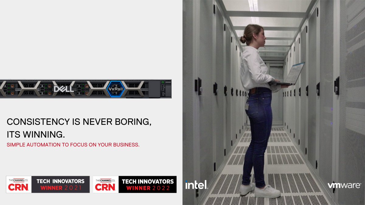 SamihaHallabi's tweet photo. For the second year in a row, #DellTech #VxRail has been awarded the #CRN 2022 Tech Innovators Award!! 🥳🏆

Learn more: https://t.co/kW0BTwtRac

#Iwork4Dell https://t.co/rXYVbKSIl6