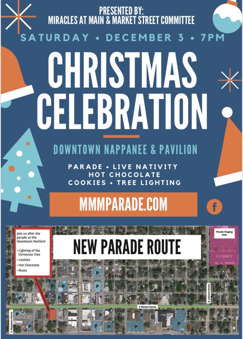 Emily Arnold (@emilyarnoldtv) on Twitter photo Nappanee’s annual Christmas Parade returns this Saturday! Registration for the House/Business Lighting and Decorating contest also continues now through the 7th - join us on <a href="/ABC57News/">ABC57 News</a> from 5:30-7am on ABC57, then on the CW25 from 7-9am to learn how you can get involved! Nappanee’s annual Christmas Parade returns this Saturday! Registration for the House/Business Lighting and Decorating contest also continues now through the 7th - join us on <a href="/ABC57News/">ABC57 News</a> from 5:30-7am on ABC57, then on the CW25 from 7-9am to learn how you can get involved!