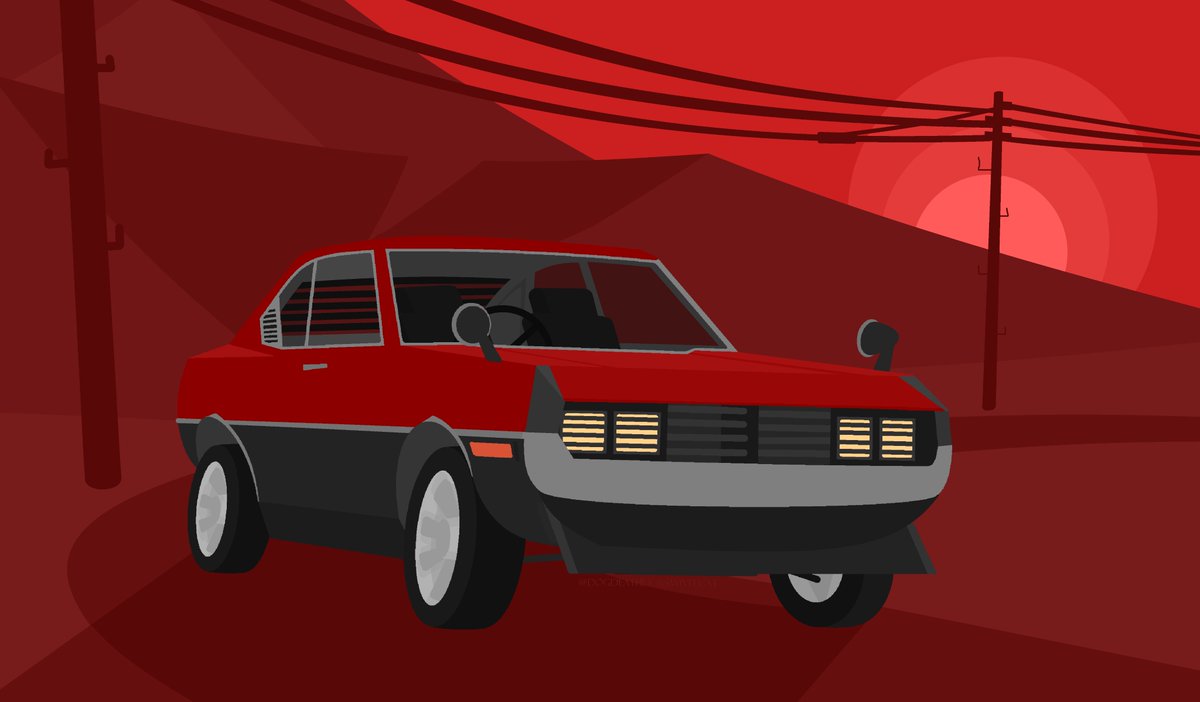 swivelcat's tweet photo. yes, was car is red before i made it match the dog https://t.co/LRgXqewwls