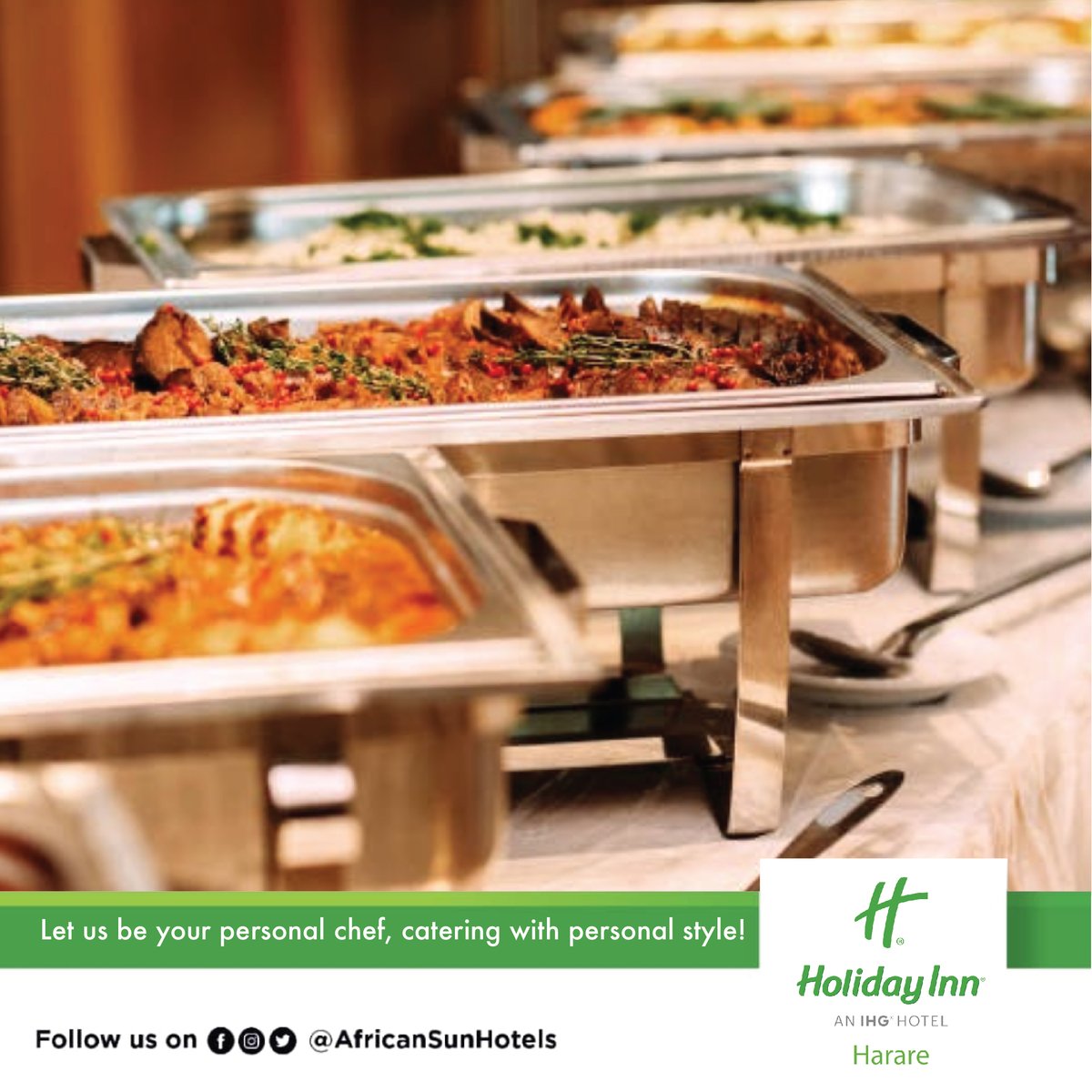 It's okay to go all in and celebrate your special moments with us at #HolidayInnBulawayo, we`ve got you covered.

#SpecialOccassions #Bulawayo #CreatingMemories  #BestHotelSpaces #HolidayInnBulawayo