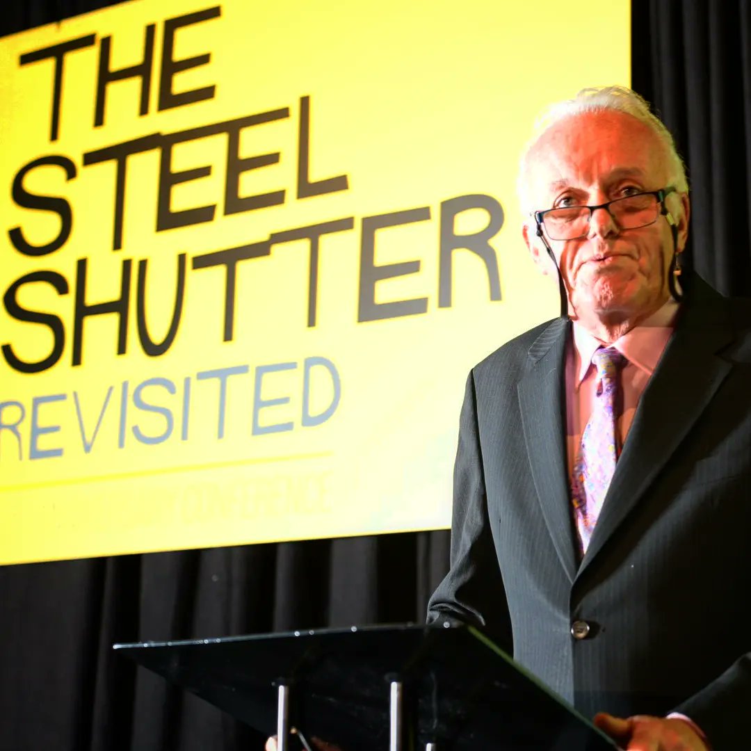 WeArePeaceFire's tweet photo. Noel Thompson & @wearepeacefire Michael R Montgomery take to the stage here @europahotelbelfast and #thesteelshutter is being revisited 50 years later https://t.co/NCZMxuEUVT