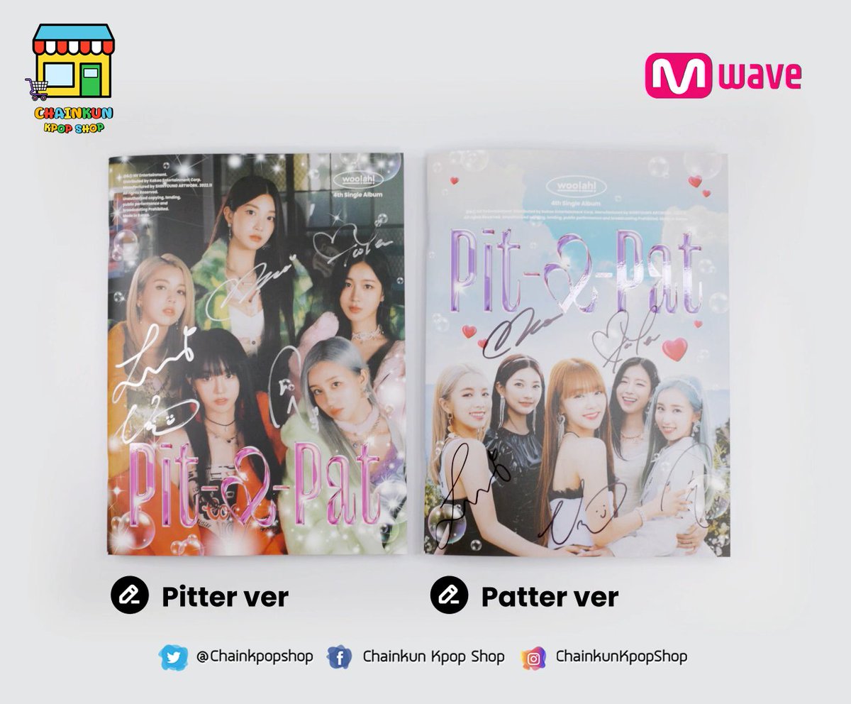 ChainKpopShop's tweet photo. ตัวอย่างอัลบั้มไซน์ woo!ah! "Pit-a-Pat" 🎡 ปิดรับ 04/12‼️
🎠บั้มพร้อมลายเซ็นครบวง✨ ได้การ์ด Mwave🖼️
🎠รอบ1 1120 ส่ง 60/80📮(รอบ2ภาษี+ค่าส่ง)
🎠ลุ้นโพลารอยด์ไซน์📸 ของแถม🎁 
🎠ฟอร์ม https://t.co/b8HtWdboko
#wooah #우아 #PitaPat #ตลาดนัดwooah https://t.co/OdFvQ6o4ZQ