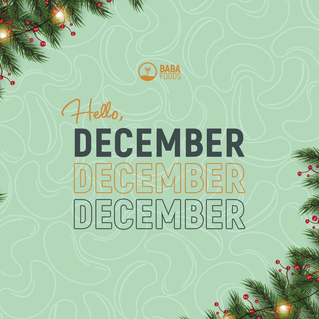 BabaFoodsCashew's tweet photo. 1st of December in the houseeee!
Its really the most beautiful time of the year!
#dettydecember #DecemberWish #babafoods #cashews #December1st https://t.co/fnj5EcgeGv