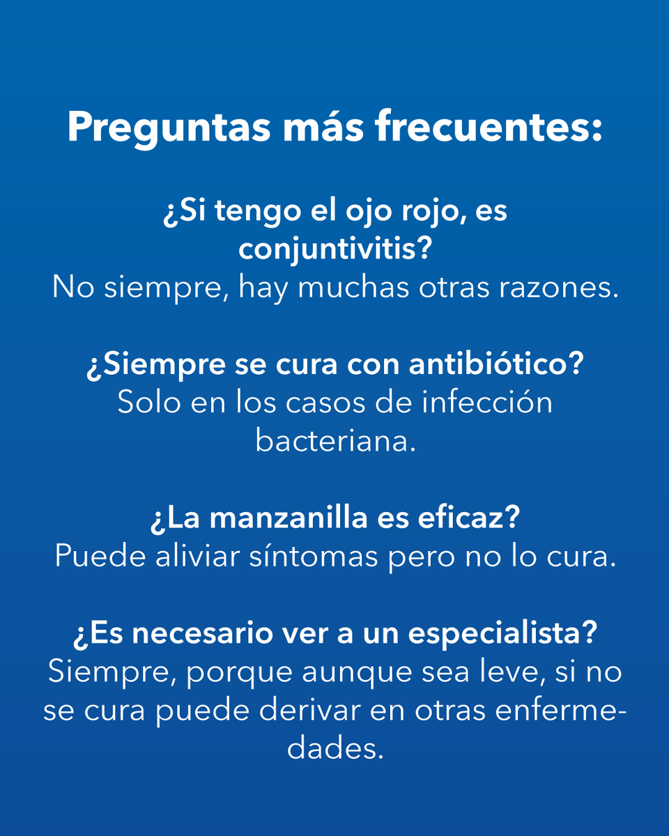 ClinicaPinero's tweet photo. Una de las enfermedades más comunes y con más mitos que verdades, es la #conjuntivitis. Aquí te dejamos algunas verdades para que la sepas identificar y acudir a tu médico oftalmólogo a tiempo. Desliza para verlas ➡️ 

☎️Si crees que puedes tener síntomas, ¡llámanos! https://t.co/bxTcZtBvJU