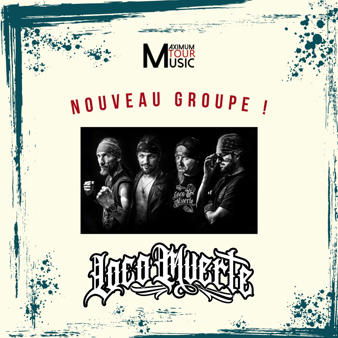 💥 𝗡𝗢𝗨𝗩𝗘𝗔𝗨 🤸‍

Ils débarquent chez Maximum Tour Music : #Locomuerte !!

Groupe de Thrash Punk Crossover Chicano, Locomuerte a un son unique, imparable et addictif.

ℹ  Pour en savoir plus : bit.ly/3FiJBBE