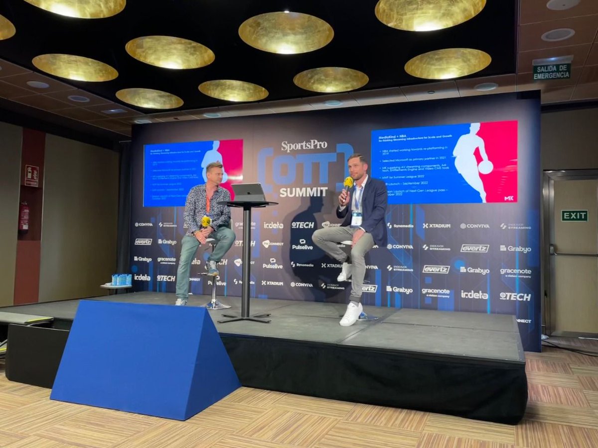 Media_Kind's tweet photo. "We wanted to have the agility to work around pace and the ability to dictate the speed of innovation and development to our product." - Bastien Lacheny, Associate Vice President, Media Distribution EMEA, NBA
#SPOTT22 #Media #OTT #Broadcast #Video #OTTSummit https://t.co/AFkTexNohM
