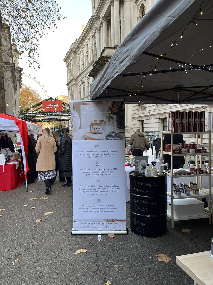 What a place to showcase our products all the way from the Isle of Lewis 🏴󠁧󠁢󠁳󠁣󠁴󠁿 @SmallBizSatUK 
<a href="/OuterHebs/">Visit Outer Hebrides</a> <a href="/HIEScotland/">HIE</a> <a href="/BBCScotlandNews/">BBC Scotland News</a> <a href="/FSB_Scotland/">FSB Scotland</a>