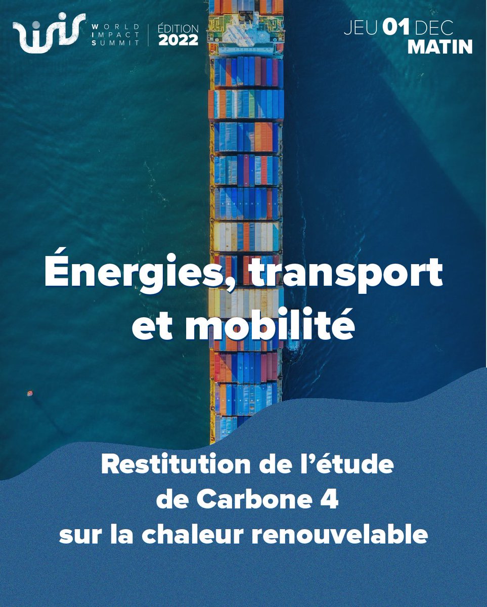 wisbdx's tweet photo. ▶️ 11h30 - Amphi C : @Carbone4 restitue son étude menée avec @newheatsolar, Arverne Group et @ademe sur la #chaleur #renouvelable, sujet rarement traité, mais présent au @wisbdx 
#WISolutions https://t.co/MS6YBusjnf