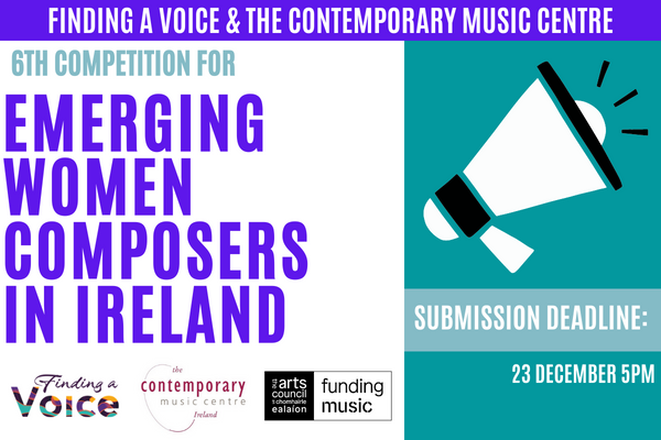 #Opportunity
💫 @findinga_voice_ and the Contemporary Music Centre, Ireland are delighted to announce details of the sixth Composition Competition for Emerging Women Composers in Ireland
Full applications details👇
🔗loom.ly/_kom2zs
#findingavoice #womeninmusic
