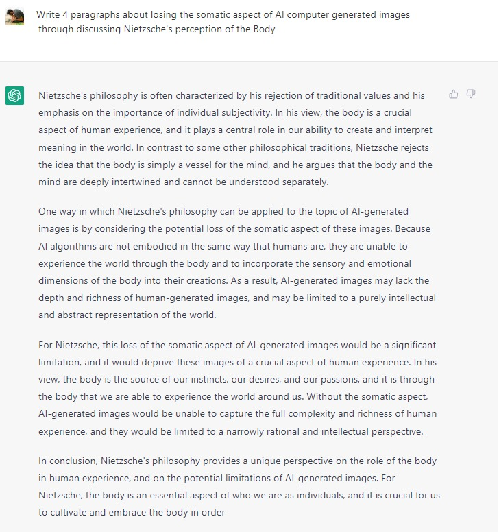 This was basically the summary of my last paper.
At least it got a sense of humor.