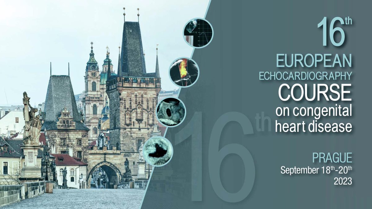 🟢Save the date🟢16th EUROPEAN ECHOCARDIOGRAPHY COURSE ON CONGENITAL HEART DISEASE _ Prague, September 18-20, 2023 - mailchi.mp/7b236d54a031/s…