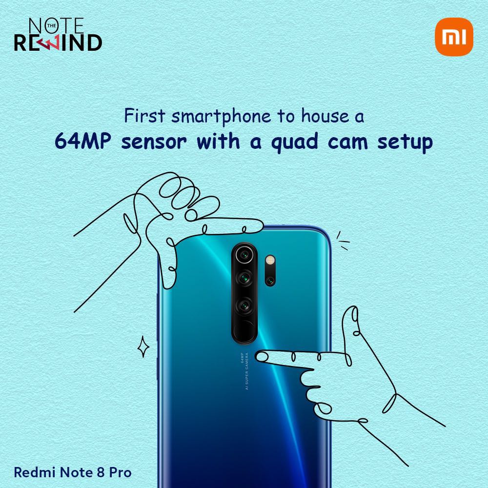 RedmiIndia's tweet photo. 𝙉𝙤𝙩𝙚𝙬𝙤𝙧𝙩𝙝𝙮 𝙈𝙤𝙢𝙚𝙣𝙩 5 ❤️:

Why was the #RedmiNote 8 Pro called the camera beast? 🦁

Let's make things a bit more interesting.... stand a chance to win a #MiPortableBluetoothSpeaker if you get this one correct!🎉🏆

Answer with the hashtag #RedmiNote 🥰 https://t.co/KHScIWDE58