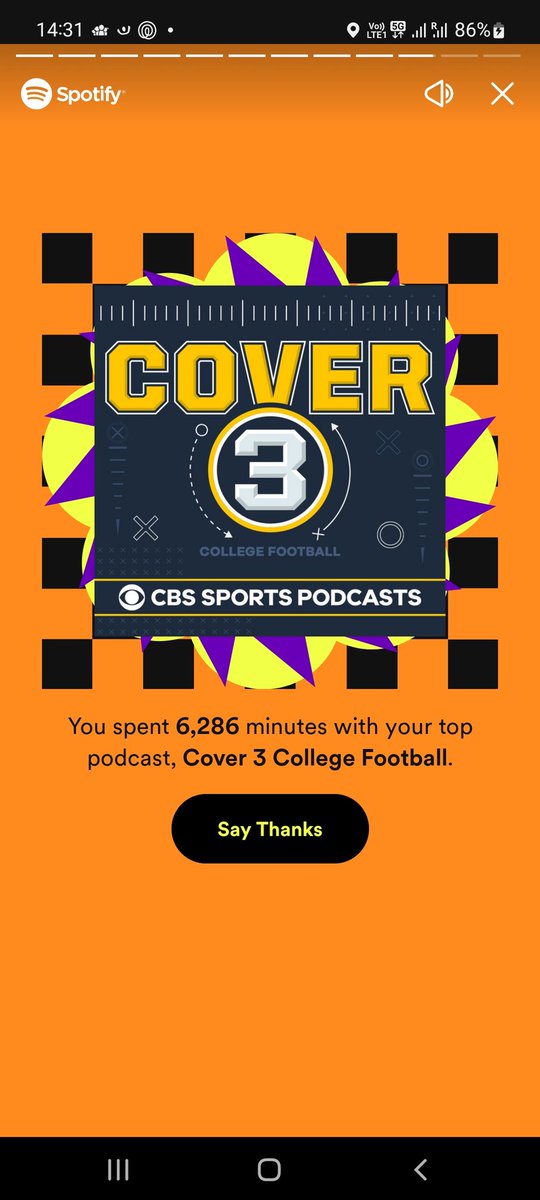 ScottCannie's tweet photo. Thanks @Cover3Podcast for being my top podcast on @Spotify this year. I loved all 6,286 minutes of it. Just love listening to @BudElliott3 @Chip_Patterson @TomFornelli @dannykanell while on my travels #britishcfbfan #spotifywrapped https://t.co/Nc2OfPvpFH