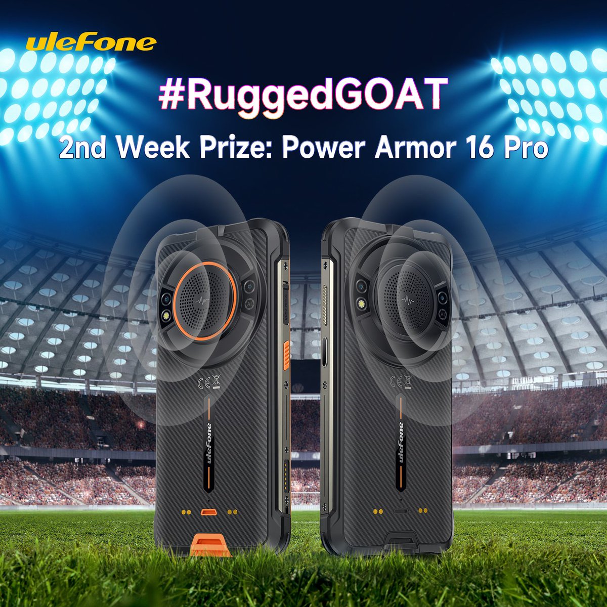 [GIVEAWAY] We’re giving away the world's loudest phone #UlefonePowerArmor16Pro. Join now on Instagram! The winner will be announced on Dec 5.

Join here🎁 bit.ly/RuggedGOATgive…