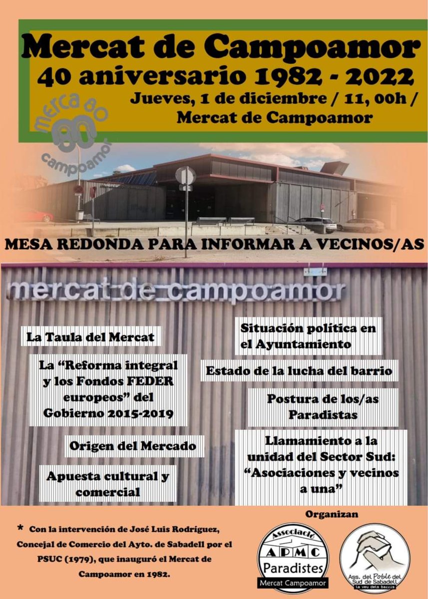 poblesudsbd's tweet photo. Comenzamos!! 😊💪💪

#sabadell #campoamor #mercat #espais https://t.co/8dS3sBPXE0