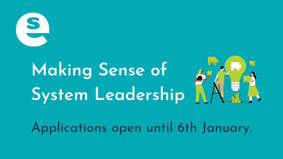 School and system leaders! @EdScotPLL prototype professional learning programme Making Sense of System Leadership is launching. Engage in this new pilot & help us shape the offer. January–May ‘23, with in-person & online options. Apply now until January 6 bit.ly/3F6nZr5