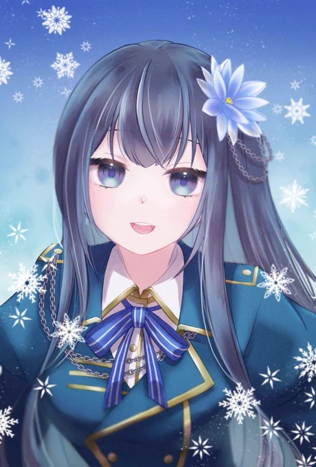 インコちゃん( )からのリクエストで描かせていただきました!月雪冬華さんですリクエストありがとうございました!('▽`)#ゆきなだれ 