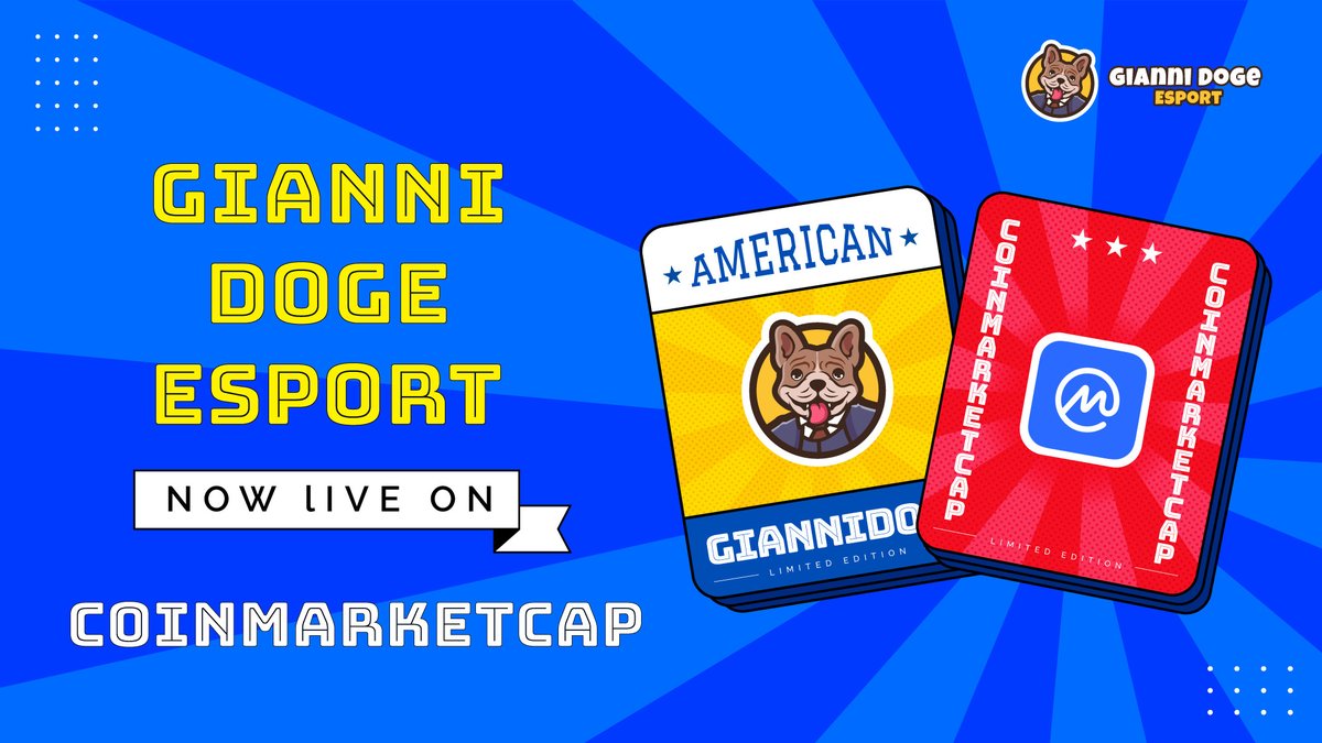 giannidoge's tweet photo. 🎉HOT🎉

👏 GianniDoge Esport can be tracked on @CoinMarketCap 

🔥 https://t.co/aLu1h483yg

It's time to BUY &amp; HOLD $GDE 🎉🎉

To the MOON soon 🥳

➡️  Follow us for more upcoming updates!

#GDE #BSC #Lottery  #prophesy #FIFAWorldCup https://t.co/fGTdWbsYhL