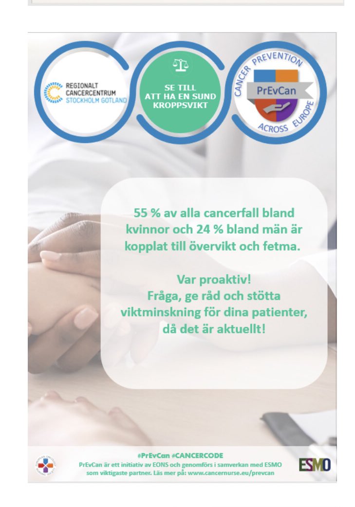 LENA SHARP (@sharp_lena) on Twitter photo Vi mÄste vÄga prata pÄ ett bra sÀtt om levnadsvanor och hÀlsorisker utan att skuldbelÀgga. Stöd utan pekpinnar och information som Àr baserad pÄ evidens #PrEvCan #CANCERCODE <a href="/RCCSthlmGotl/">RCCStockholmGotland</a> @helitropen <a href="/vardforbundet/">VÄrdförbundet</a> <a href="/socialstyrelsen/">Socialstyrelsen</a> <a href="/Folkhalsomynd/">FolkhÀlsomyndigheten</a> #folkhÀlsa Vi mÄste vÄga prata pÄ ett bra sÀtt om levnadsvanor och hÀlsorisker utan att skuldbelÀgga. Stöd utan pekpinnar och information som Àr baserad pÄ evidens #PrEvCan #CANCERCODE <a href="/RCCSthlmGotl/">RCCStockholmGotland</a> @helitropen <a href="/vardforbundet/">VÄrdförbundet</a> <a href="/socialstyrelsen/">Socialstyrelsen</a> <a href="/Folkhalsomynd/">FolkhÀlsomyndigheten</a> #folkhÀlsa