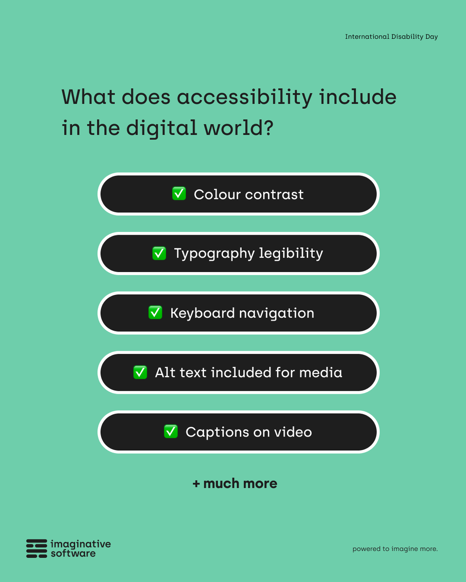 Imaginativesoft's tweet photo. Why does accessibility actually matter? 🤔

Swipe to find out!

Click the link to discover more on our website.⬇️

🔗https://t.co/uBoeenhtGX

#SoftwareDevelopment #softwaredevelopmentcompany
#accessibility #accessibilityforall #accessibilitycheck #accessibilityawareness https://t.co/KfUmgZMi0s