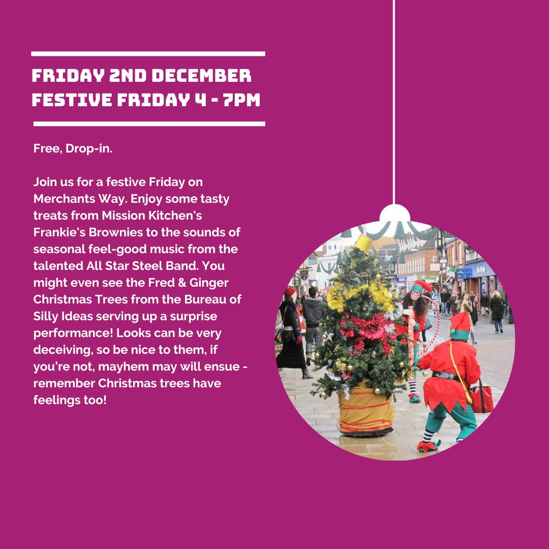 Come along to #MerchantsWay tomorrow for our Festive Friday! From 4-7pm we've got the #AllStarSteelBand and the @SillyBureau entertaining you along our vibrant walkway in #NineElms. And admire our new Christmas lights and archway by the @thechristmasdec!

bit.ly/3H1tKsA