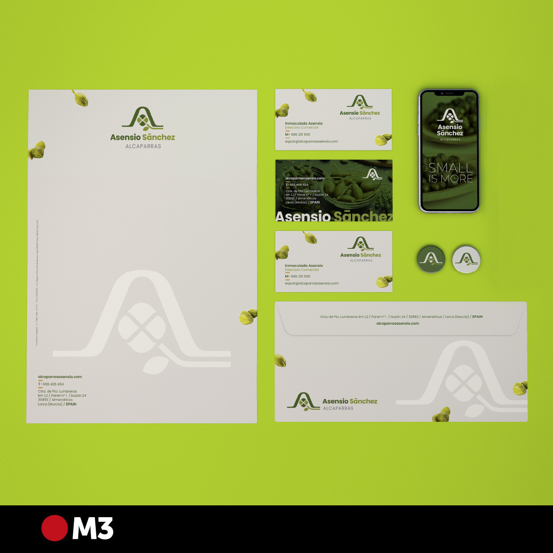 M3Publicidad's tweet photo. 🎯Hoy os presentamos un trabajo de #Branding que hemos realizado para Alcaparras Asensio.
✍️ #Restiling de su #marca y elementos corporativos asociados a ella. Una puesta al día para una empresa de Alcaparras centenaria. https://t.co/DANVqLuS0e
