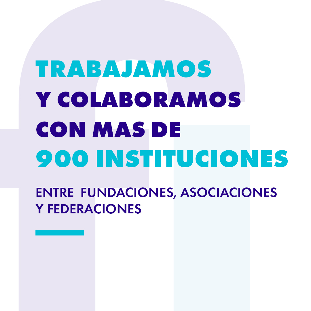 Entre fundaciones, asociaciones y federaciones, trabajamos y colaboramos con más de 900 instituciones.

#derechos#incapacidadlaboral