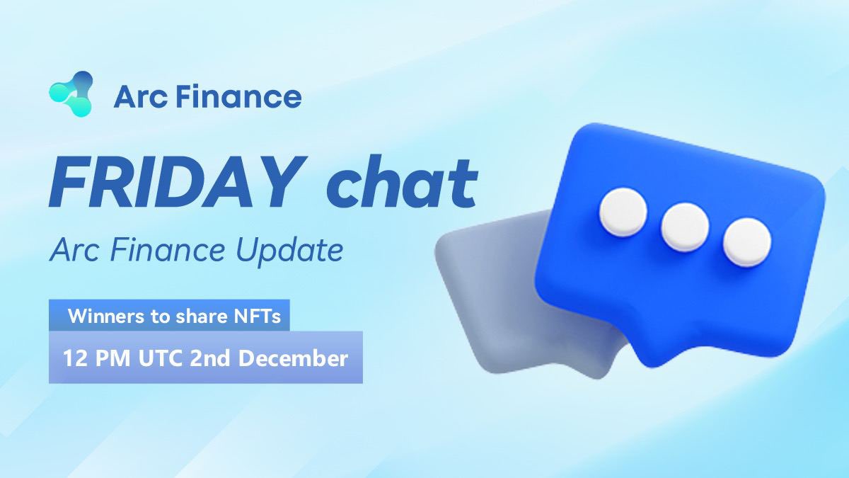 Arc__Finance's tweet photo. Don’t forget to join us for our weekly #Fridaychat tomorrow.
We’ll talk about the latest updates on the project.
All participants will receive West https://t.co/JJOy9RmW1Y
📍https://t.co/Pg82r5QOxx
Drop your questions below👇 https://t.co/0tsXSxupzV