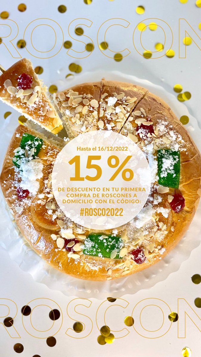 Aprovecha nuestro descuento del 15% en tu primera compra de roscones a domicilio y disfruta del dulce tradicional más esperado en las Navidades.
#Formentorpasteleria #rosconesdereyes