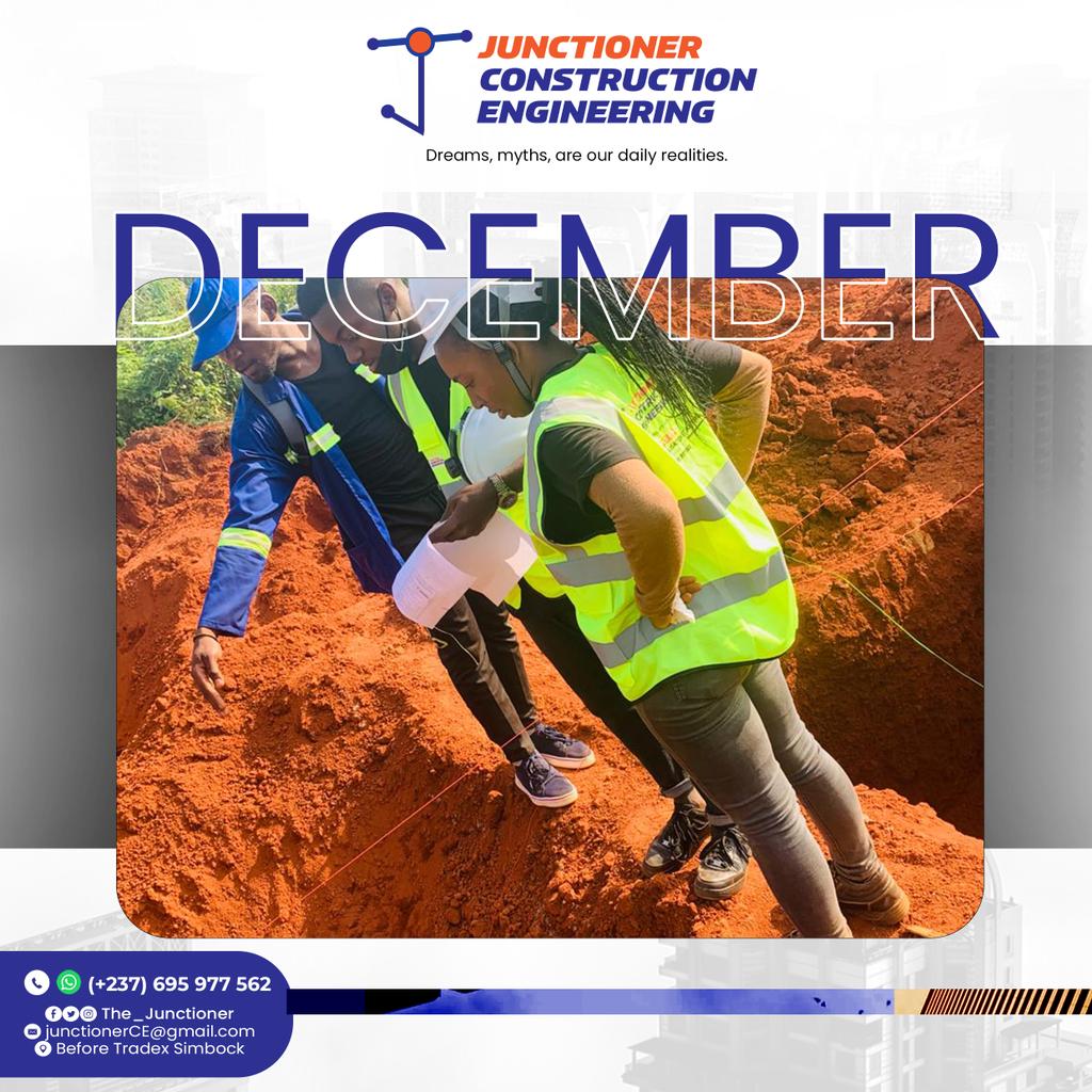 The Junctioner Construction (@junctioner_eng) on Twitter photo Welcome December🎉
New month for new Challenges💪
#NewMonth
#December2022 #Construction #Sustainability #BuildYourDream
#opportunity
☎️: +237 95977562
📧: Junctionerce@gmail.com Welcome December🎉
New month for new Challenges💪
#NewMonth
#December2022 #Construction #Sustainability #BuildYourDream
#opportunity
☎️: +237 95977562
📧: Junctionerce@gmail.com