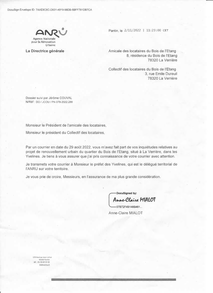 Associations des locataires du Bois de l'Etang tweet media