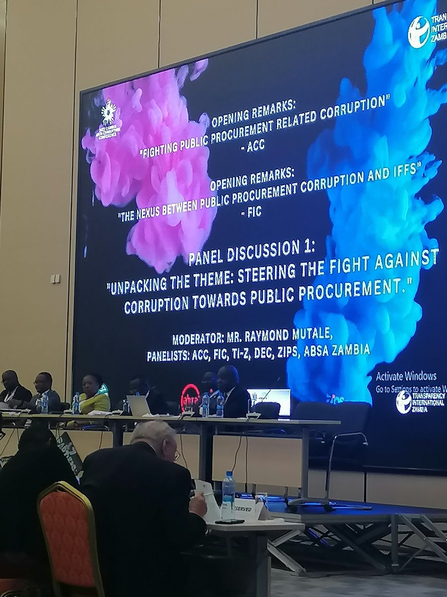"Upto 50% of government total expenditure is at risk through public procurement corruption" - Mato Shimabale, ABSA Head of Marketing &amp; Corporate Relations. <a href="/ti_zambia/">Transparency International Zambia</a> #ZACC2023