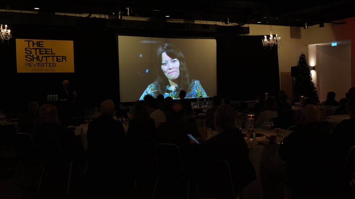 WeArePeaceFire's tweet photo. Our moderator Noel Thompson introduces the conference audience to #TheSteelShutter #thesteelshutterrevisited #carlrogers #documentaryfilm @europahotelbelfast #Belfast https://t.co/RFSrBRNTDk