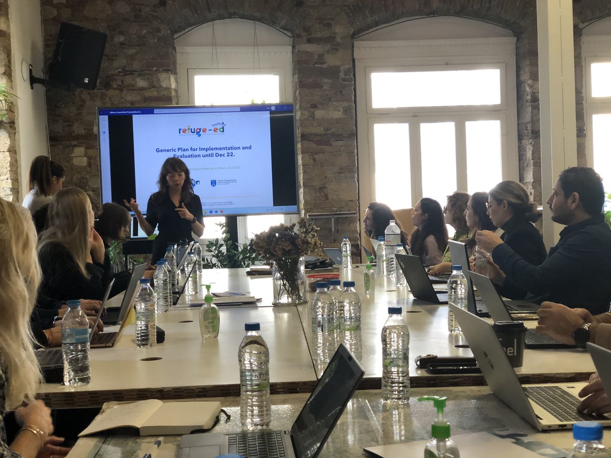 Trinity Centre for Global Health, TCD (@tcdcgh) on Twitter photo Delighted to be reunited with our <a href="/ed_refuge/">Refuge-ed</a> colleagues in Athens this week. This AM the wonderful <a href="/siceolai_katie/">Dr Katie McQuillan</a> <a href="/TCDCGH/">Trinity Centre for Global Health, TCD</a> <a href="/PsychologyTCD/">Psychology TCD</a> and Chryssa from <a href="/kmop_org/">KMOP</a> co-presented the progress of our baseline. <a href="/UABBarcelona/">Universitat Autònoma de Barcelona</a> <a href="/MHPSSCollabora1/">The MHPSS Collaborative</a> <a href="/SGN_Support/">Support Group Network-SGN</a> <a href="/IFRC_PS_Centre/">Psychosocial Centre</a> <a href="/NBUSofia/">New Bulgarian University</a> Delighted to be reunited with our <a href="/ed_refuge/">Refuge-ed</a> colleagues in Athens this week. This AM the wonderful <a href="/siceolai_katie/">Dr Katie McQuillan</a> <a href="/TCDCGH/">Trinity Centre for Global Health, TCD</a> <a href="/PsychologyTCD/">Psychology TCD</a> and Chryssa from <a href="/kmop_org/">KMOP</a> co-presented the progress of our baseline. <a href="/UABBarcelona/">Universitat Autònoma de Barcelona</a> <a href="/MHPSSCollabora1/">The MHPSS Collaborative</a> <a href="/SGN_Support/">Support Group Network-SGN</a> <a href="/IFRC_PS_Centre/">Psychosocial Centre</a> <a href="/NBUSofia/">New Bulgarian University</a>