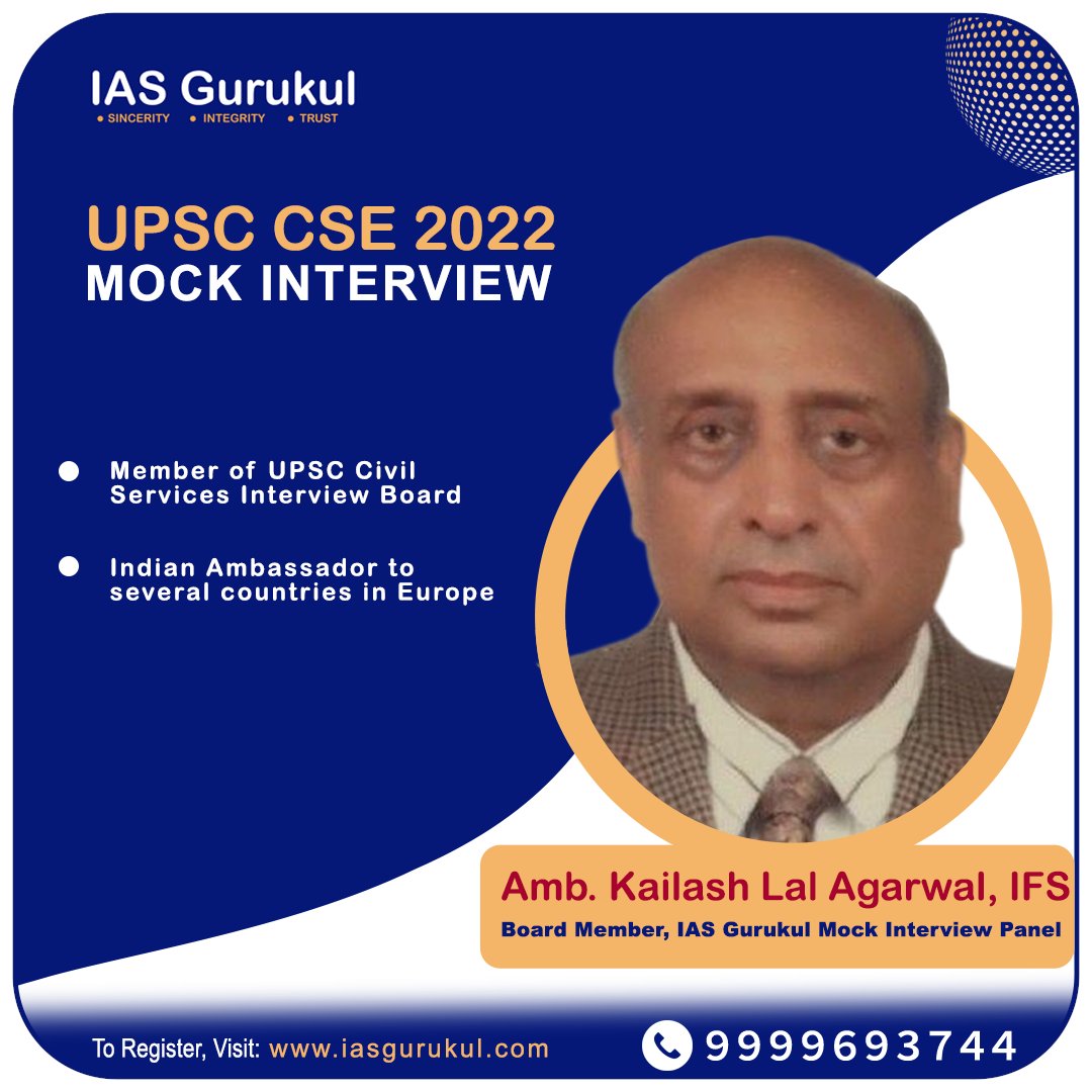 iasgurukul's tweet image. Amb. Kailash Lal Agarwal, IFS, Member of IAS GURUKUL mock interview panel 

#upscmockinterview #iasmockinterview #upsccseinterview2022