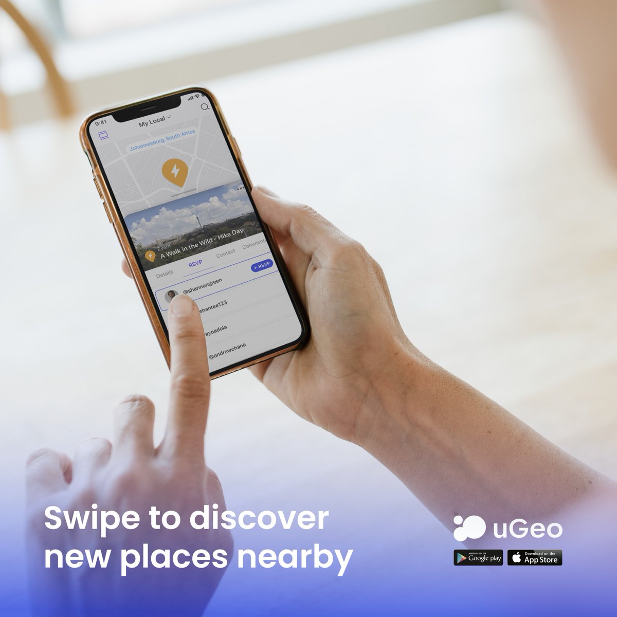 uGeoApp's tweet photo. Searching for the best local spots has never been easier with our most recent update.

By just swiping on any area of your interest, you’ll be able to explore your favourite local businesses.

Install uGeo to get started!

#ugeo #livelocally #geosocial #geolocation #mobileapp https://t.co/MUd4323H5y